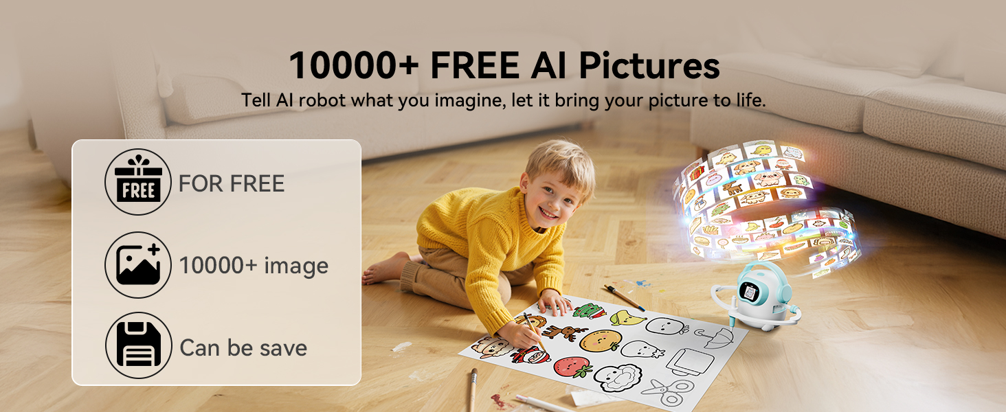 Kid drawing on the floor